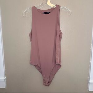 SHEIN BAE Dusty Pink Sleeveless Bodysuit Size Medium